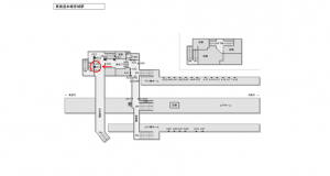 JR東海／安城駅／№A-54№54駅看板、位置図