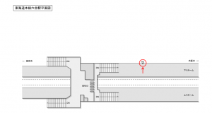 JR東海／六合駅／№A-5№5駅看板、位置図