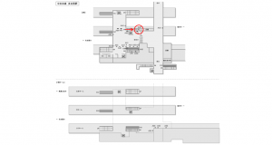 JR東海／多治見駅／№A-57№57駅看板、位置図