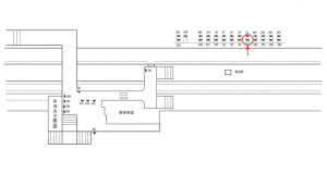 JR東海／御殿場駅／№A-2№2駅看板、位置図