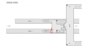 JR東海／枇杷島駅／№A-5№5駅看板、位置図