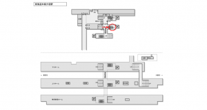 JR東海／大垣駅／№A-5№5駅看板、位置図