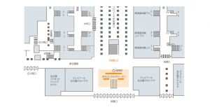 JR東海／名古屋駅／スカイメディア名古屋駅広告、位置図