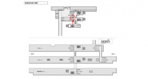 JR東海／大垣駅／№A-11№11駅看板、位置図