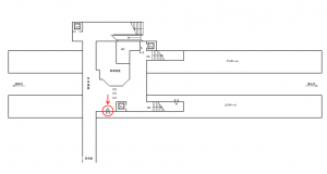 JR東海／鵜沼駅／№A-3№3駅看板、位置図