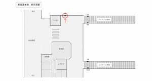 JR東海／新所原駅／№A-6№6駅広告、位置図