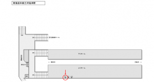 JR東海／三河塩津駅／№A-1№1駅看板、位置図