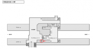 JR東海／二川駅／№A-9№9駅看板、位置図