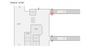 JR東海／新所原駅／№A-8№8駅看板、位置図