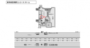 JR東海／豊橋駅／№B-63№63駅看板、位置図