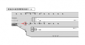 JR東海／豊橋駅／№A-66№66駅看板、位置図