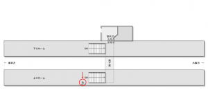 JR東海／三河大塚駅／№A-1№1駅看板、位置図