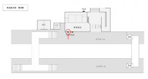 JR東海／鷲津駅／№A-14№14駅看板、位置図