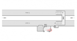 JR東海／愛知御津駅／№A-3№3駅看板、位置図