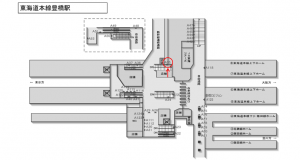 JR東海／豊橋駅／№A-35№35駅看板、位置図