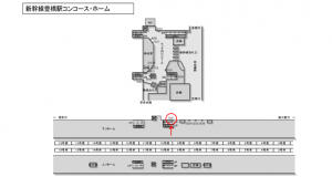 JR東海／豊橋駅／№B-61№61駅看板、位置図