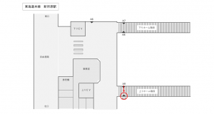 JR東海／新所原駅／№A-10№10駅看板、位置図