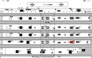 JR　大阪駅／JR大阪環状線／№636、位置図