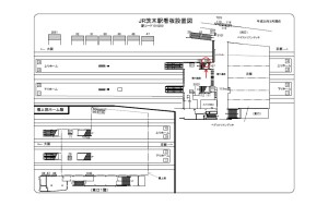 JR　茨木駅／／№108駅看板・駅広告、位置図