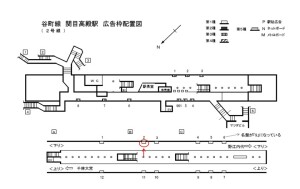 Osaka／Metro（大阪メトロ）　関目高殿駅／谷町線№1-002№002、位置図