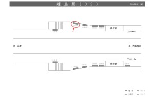 阪神　姫島駅／№1-08-07№07、位置図