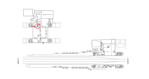 近鉄／瓢箪山駅／／№61駅看板・駅広告、位置図