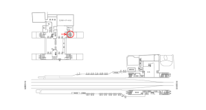 近鉄／瓢箪山駅／／№24駅看板・駅広告、位置図