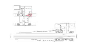 近鉄／瓢箪山駅／／№25駅看板・駅広告、位置図