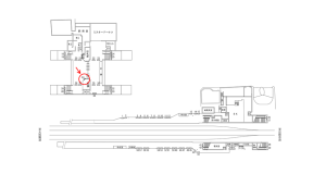 近鉄／瓢箪山駅／／№63駅看板・駅広告、位置図