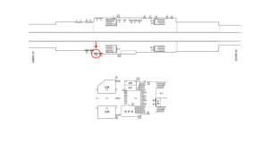 近鉄／河内小阪駅／／№32駅看板・駅広告、位置図