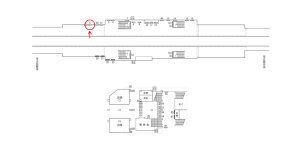 近鉄／河内小阪駅／／№4駅看板・駅広告、位置図