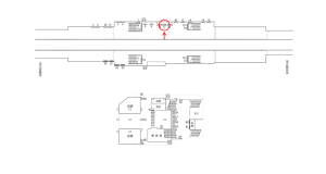 近鉄／河内小阪駅／／№11駅看板・駅広告、位置図