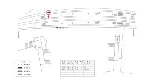 近鉄／石切駅／／№4駅看板・駅広告、位置図