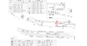 近鉄／大阪難波駅／／№213駅看板・駅広告、位置図