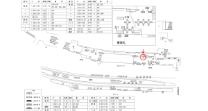 近鉄／大阪難波駅／／№266駅看板・駅広告、位置図