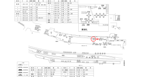 近鉄／大阪難波駅／／№201駅看板・駅広告、位置図