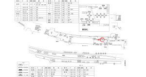 近鉄／大阪難波駅／／№264駅看板・駅広告、位置図