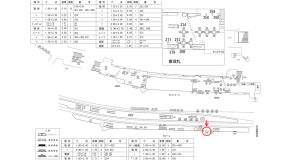 近鉄／大阪難波駅／／№302駅看板・駅広告、位置図