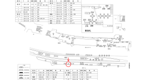 近鉄／大阪難波駅／／№337駅看板・駅広告、位置図