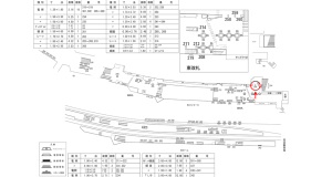 近鉄／大阪難波駅／／№258駅看板・駅広告、位置図