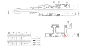 近鉄／学園前駅／／№200駅看板・駅広告、位置図