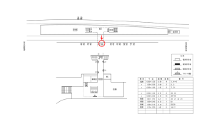 近鉄／東生駒駅／／№44駅看板・駅広告、位置図