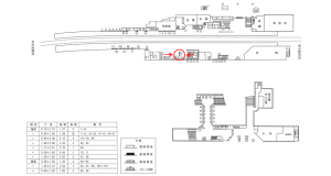 近鉄／学園前駅／／№71駅看板・駅広告、位置図