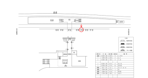 近鉄／東生駒駅／／№41駅看板・駅広告、位置図