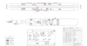 近鉄／近鉄八尾駅／／№37駅看板・駅広告、位置図