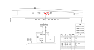 近鉄／東生駒駅／／№4駅看板・駅広告、位置図