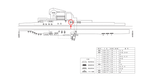 近鉄／菖蒲池駅／／№55駅看板・駅広告、位置図