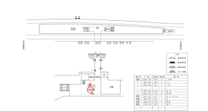 近鉄／東生駒駅／／№2駅看板・駅広告、位置図