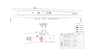 近鉄／東生駒駅／／№3駅看板・駅広告、位置図