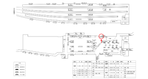 近鉄／近鉄奈良駅／／№129駅看板・駅広告、位置図